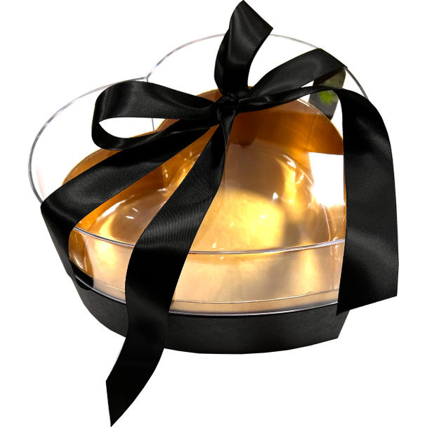 Acrylic Enclosed Heart Floral & Berry Box