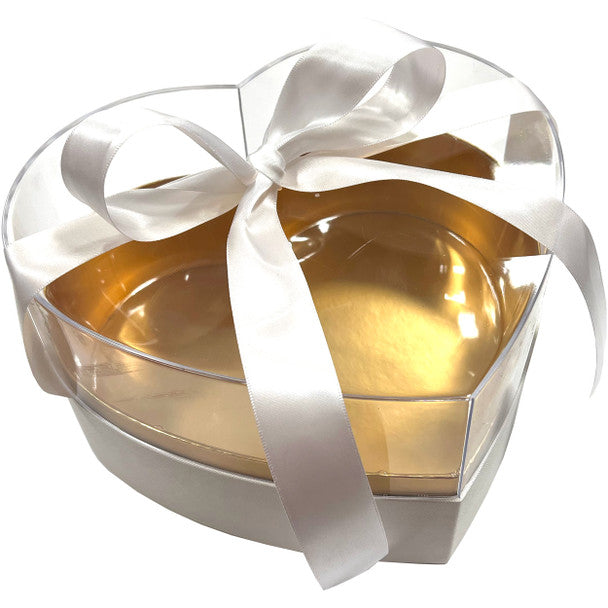 Acrylic Enclosed Heart Floral & Berry Box