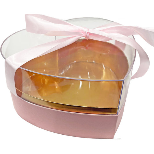 Acrylic Enclosed Heart Floral & Berry Box